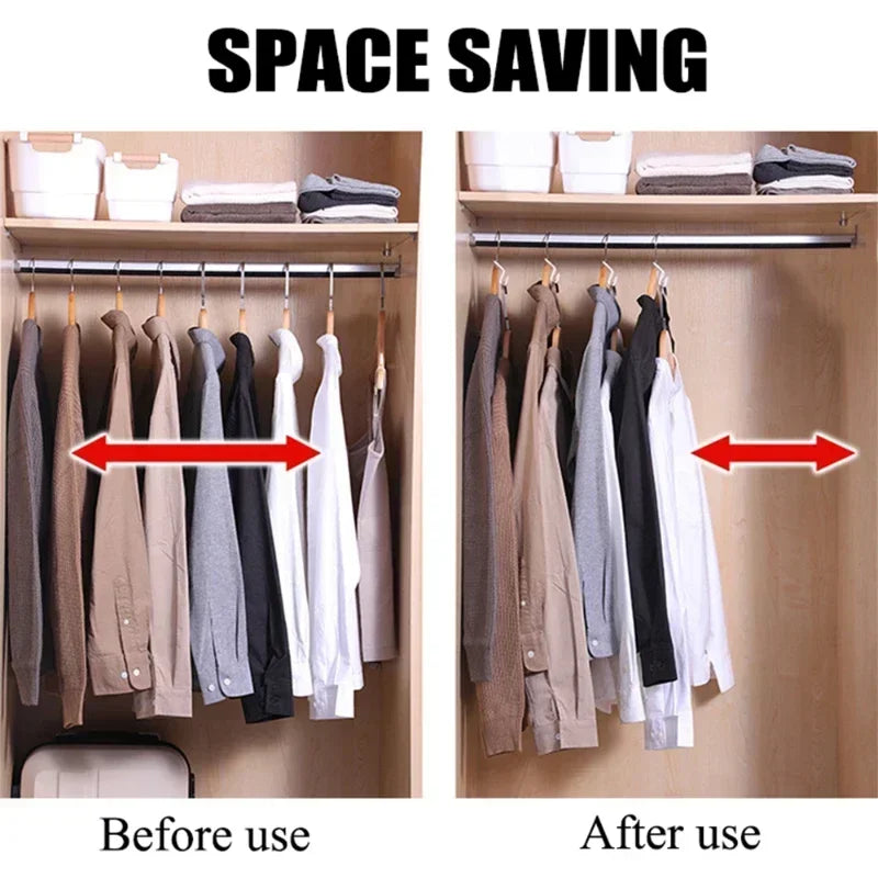 Stackable Hanger Connector Hooks | Space-Saving Closet Organizer