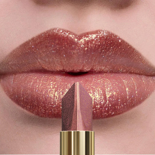 KAFURUX Glitter Two-Tone Metallic Lipstick | Matte Pearlescent Metallic Lipstick Oasis Select