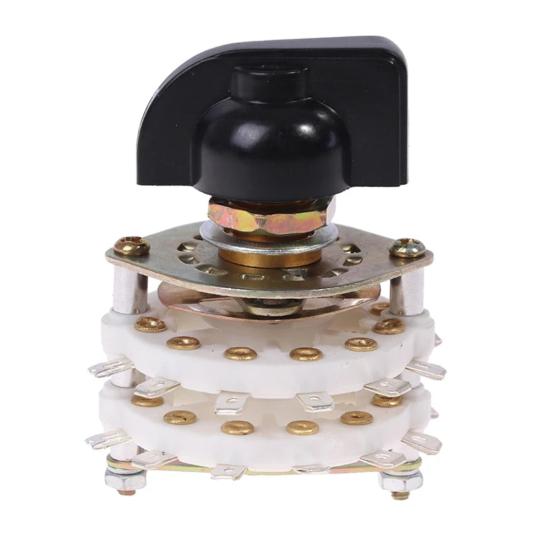 Rotary Switch Selector with Cap | 2 Pole & 4 Pole Multi-Position