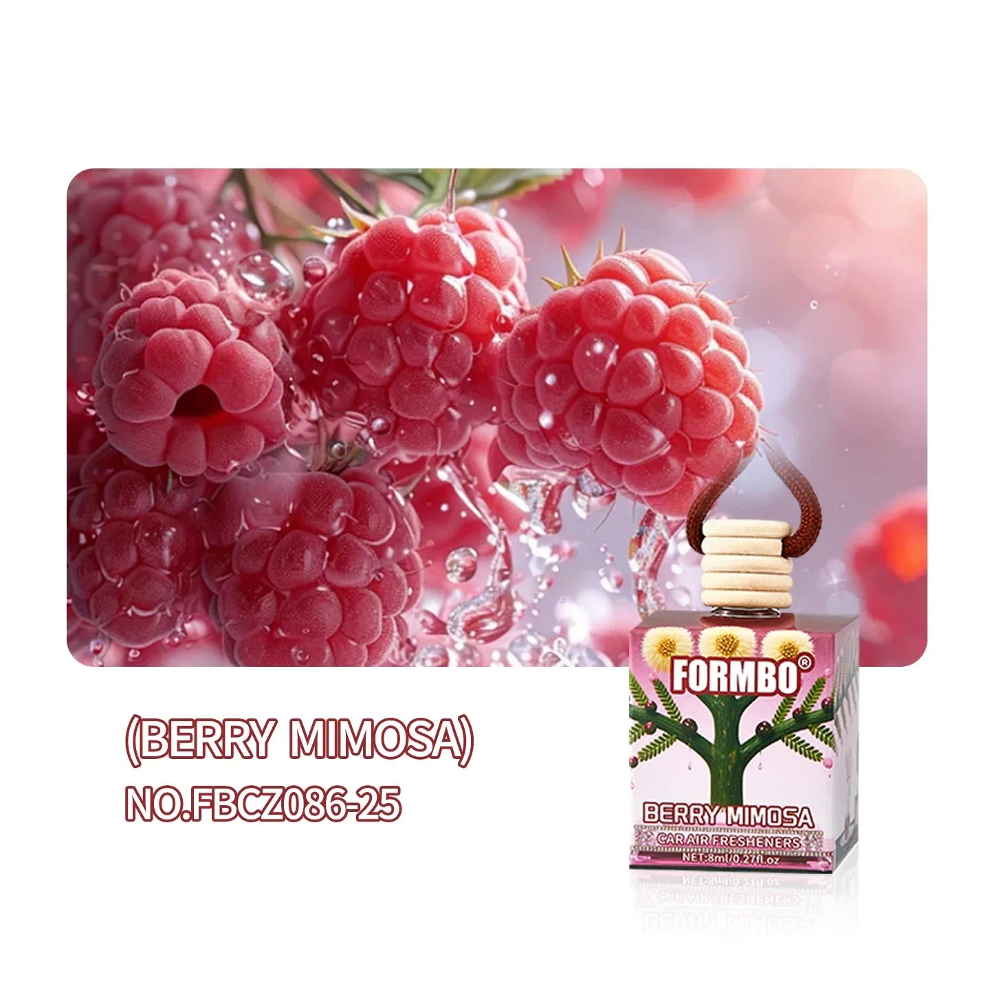 FORMBO Car Air Freshener – Long-Lasting Floral Scent
