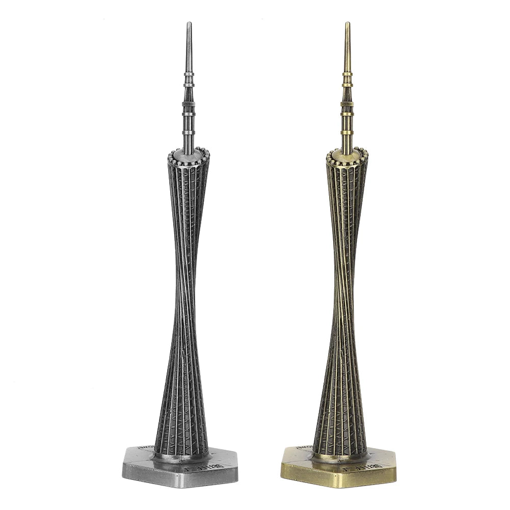 exquisite craftsmanship Delicate handmade crafts Tower Model unique Canton Tower Model High quality TV cabinet for living room Peaceful Pleasures Health and Wellness bronze