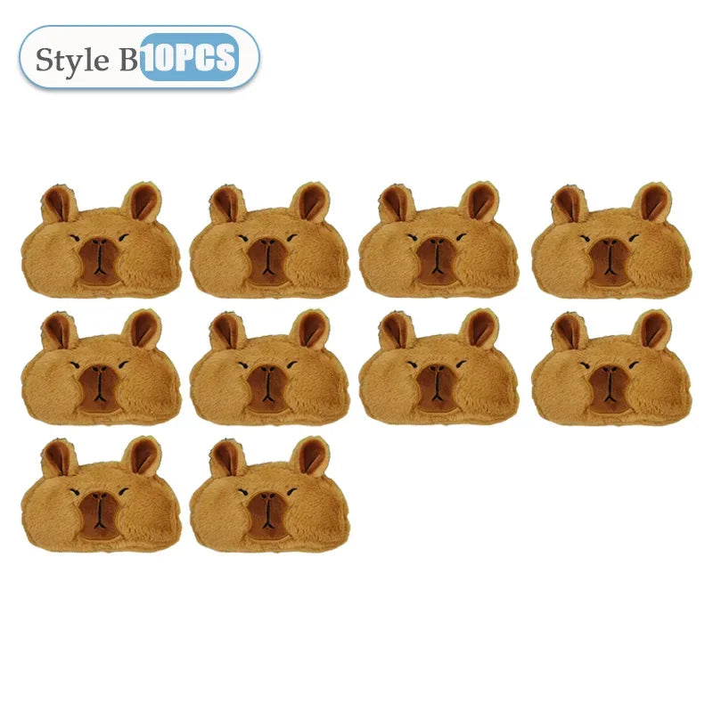 Kids Cute Capybara Plush Pencil Case – Large Capacity Pouch