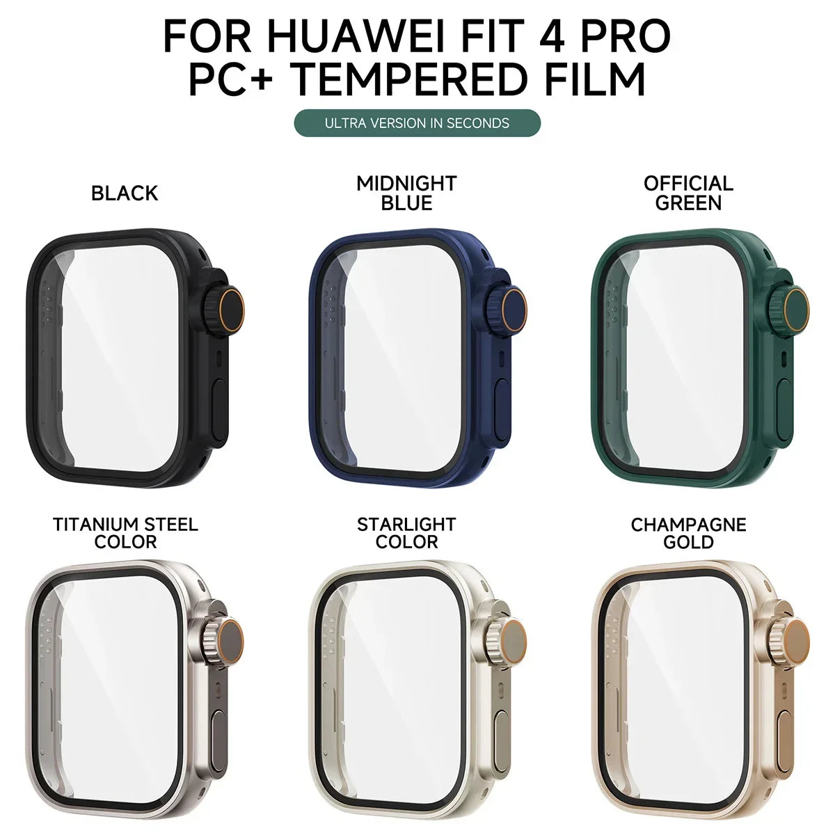Huawei Watch Fit 4 / Fit 4 Pro Case & Screen Protector Cover Peaceful Pleasures Health and Wellness