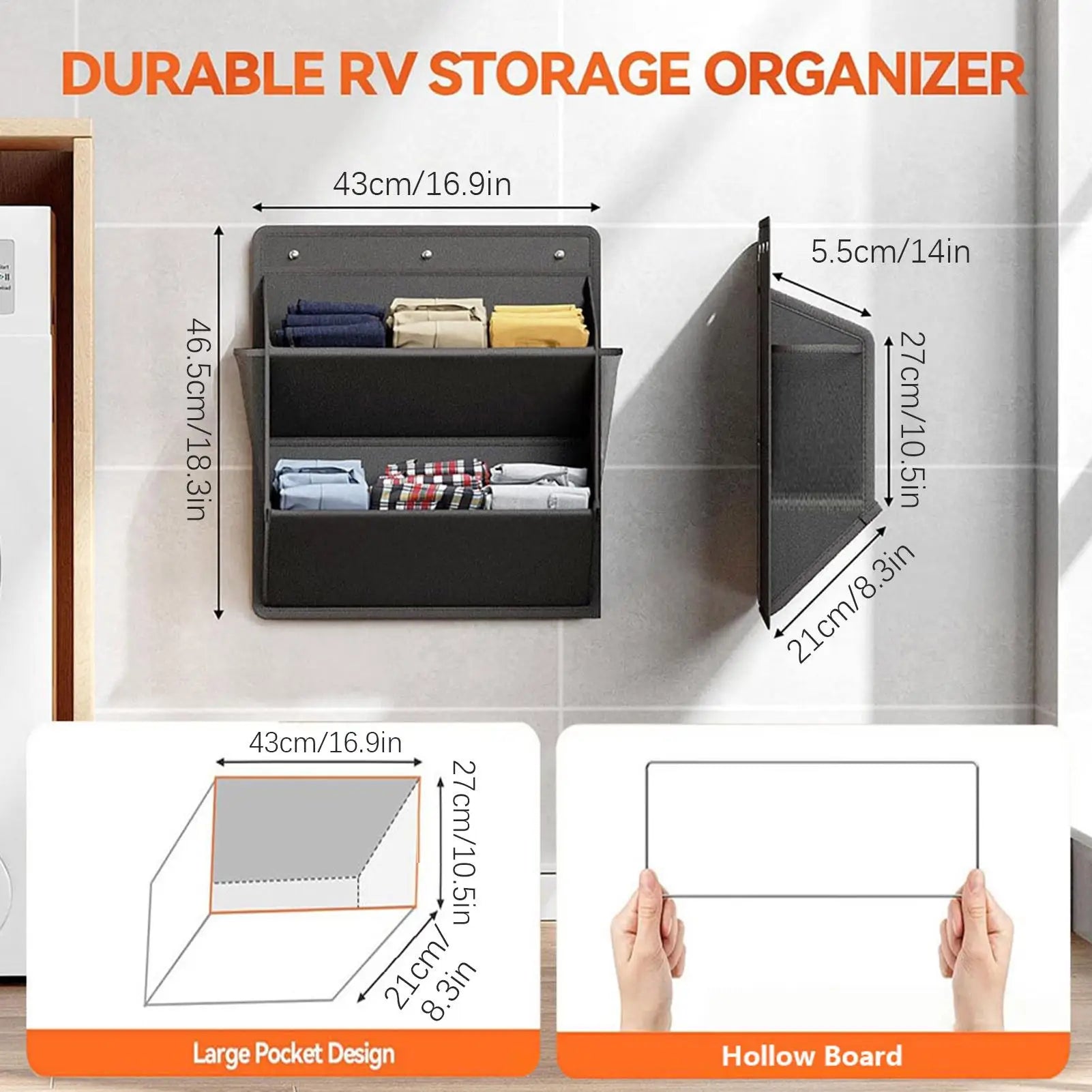 RV Shoe Storage Hanging Organizer Bag with Pockets | Door Rack Hanging Shoe Organizer Peaceful Pleasures Health and Wellness