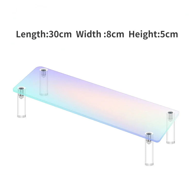 Iridescent Acrylic Display Riser Stand 1–5 Tier Shelf Organizer