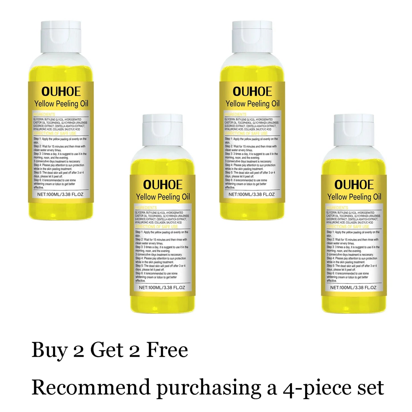 100ml Body Peeling Oil – Exfoliate, Moisturize & Brighten Skin
