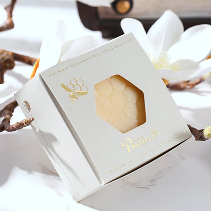 Bee propolis soap, handmade soap, oil removal, moisturizing, moisturizing, suitable for washing face, showering Peaceful Pleasures Health and Wellness
