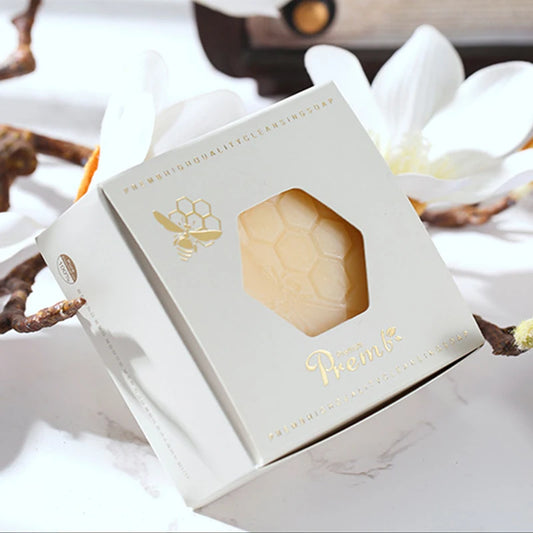 Bee propolis soap, handmade soap, oil removal, moisturizing, moisturizing, suitable for washing face, showering Peaceful Pleasures Health and Wellness