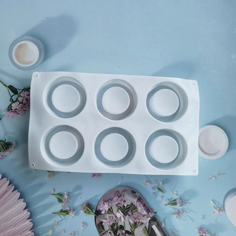 6-Hole Silicone Cake Mold for Delicious Cupcakes Peaceful Pleasures Health and Wellness