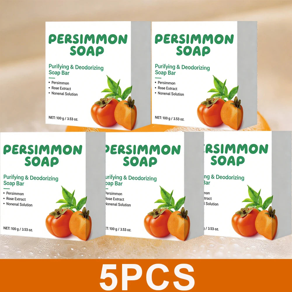 Persimmon & Green Tea Deodorizing Soap Bar | All Skin Types