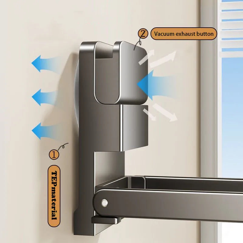 Detachable Towel Rack | Damage-Free, Space-Saving, Moisture-Resistant