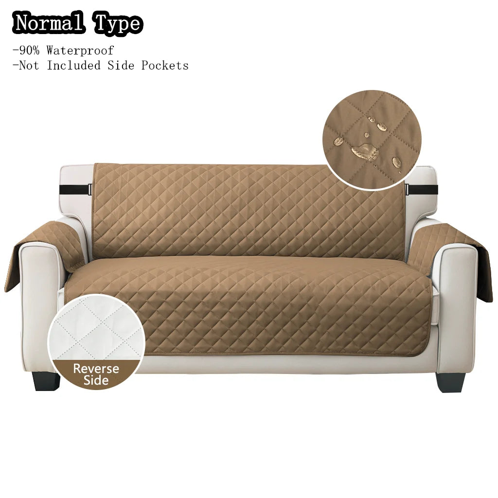 Waterproof Non-Slip Sofa Cover with Elastic Straps | Pet Protector