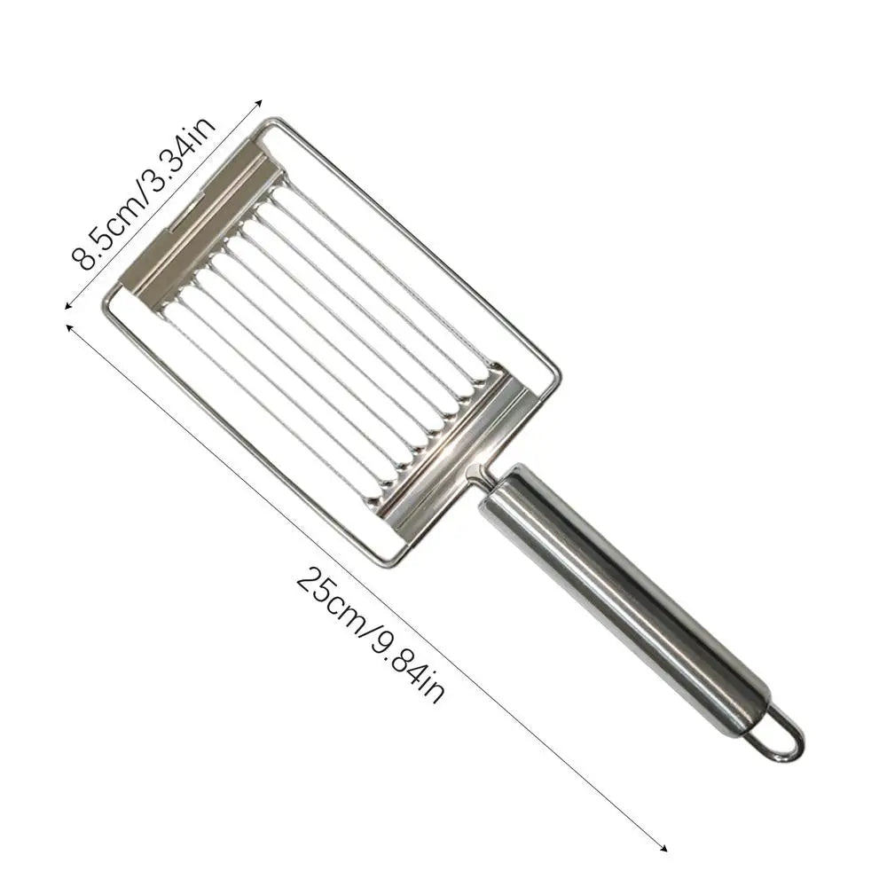 Stainless Steel Egg & Tomato Slicer – Handheld Kitchen Tool