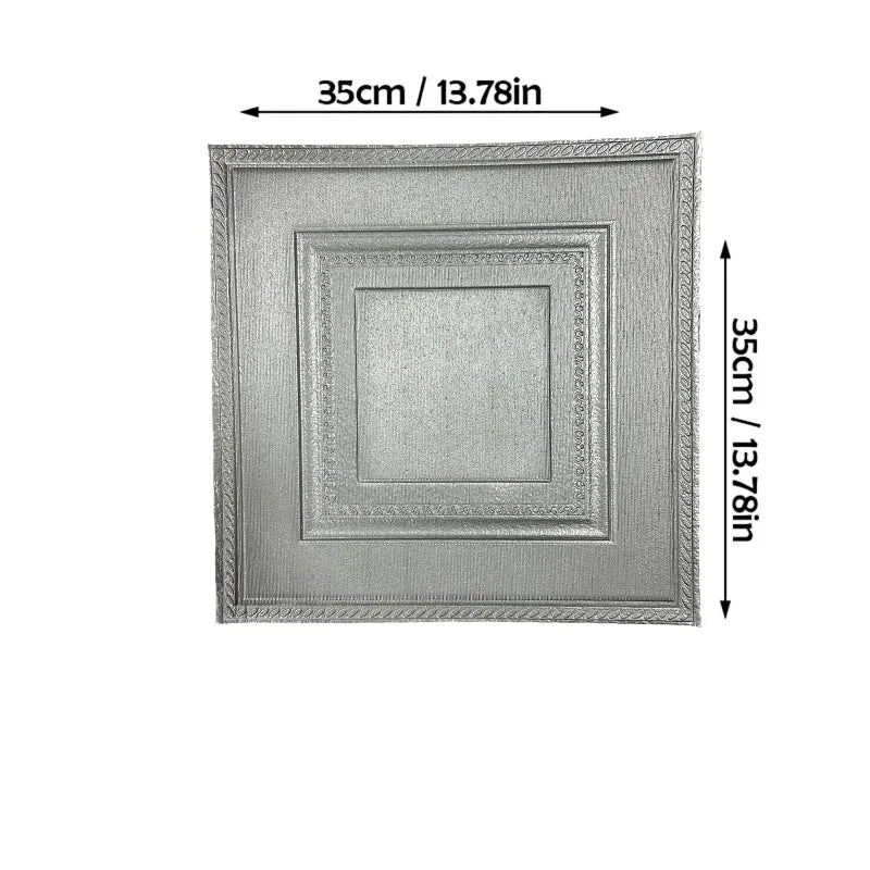 3D Peel-and-Stick Foam Wall Panels – Waterproof 35x35cm