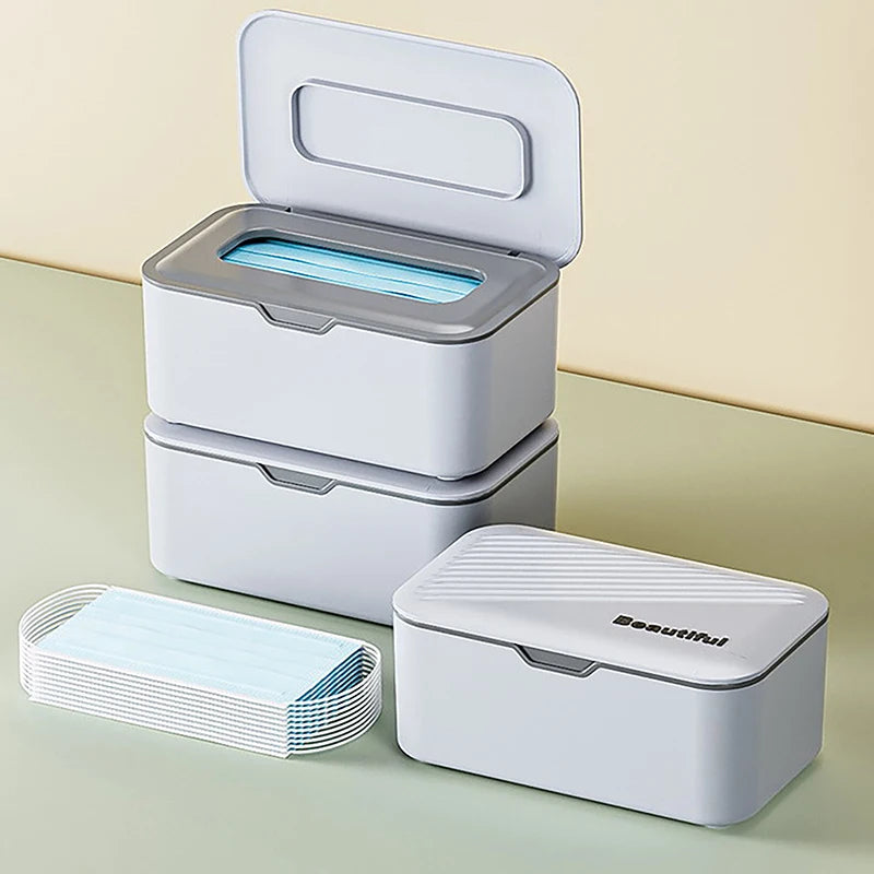 Dustproof Wet Wipes Dispenser Box with Lid | Home & Office