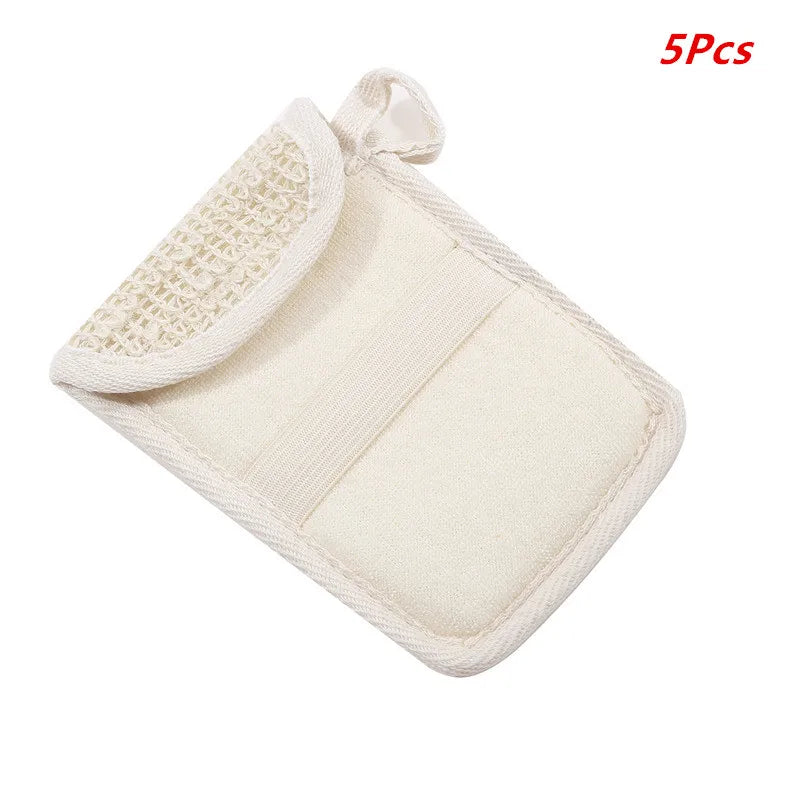 Cotton Linen Soap Saver Bag | Exfoliating Shower Mesh Pouch