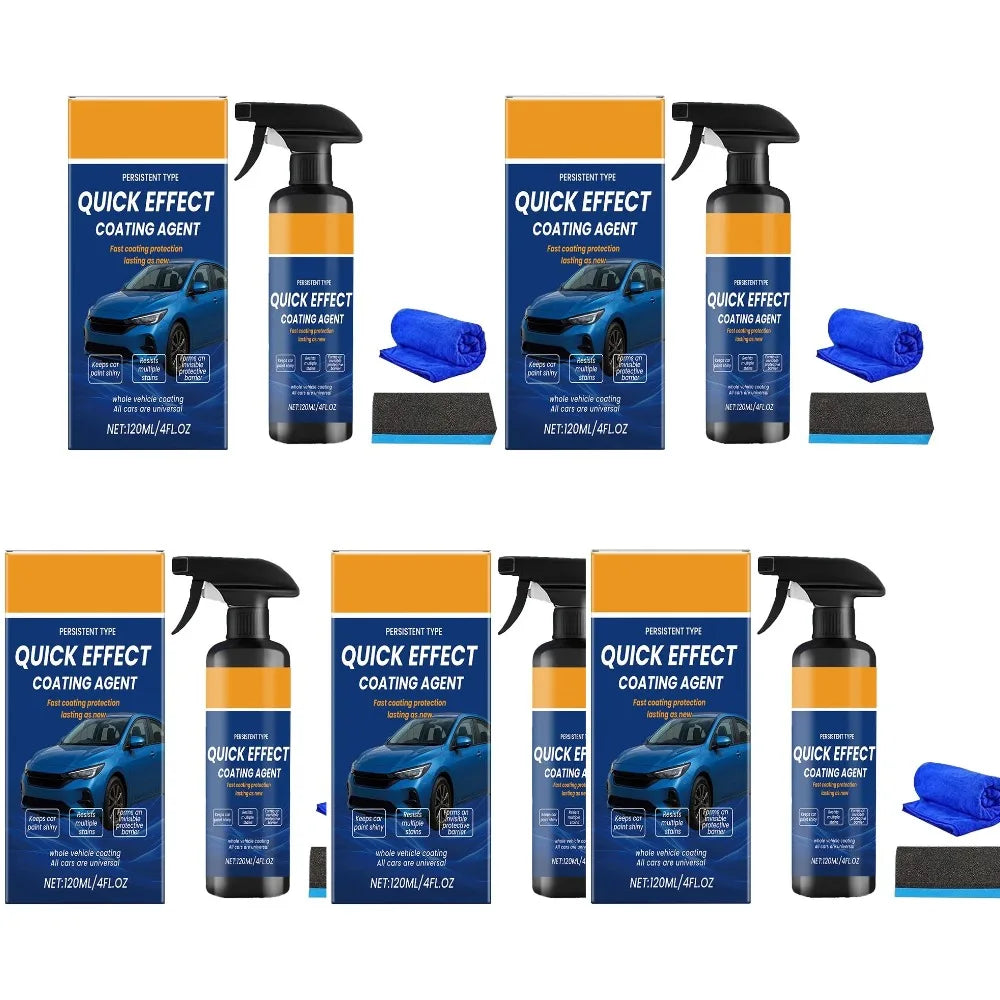 2026 Upgrade Car Nano Quick Restore Coating Spray 120ml Lasting Refurbishment Coating Agent Resists Multiple Stains Clean Spray Peaceful Pleasures Health and Wellness 5pcs