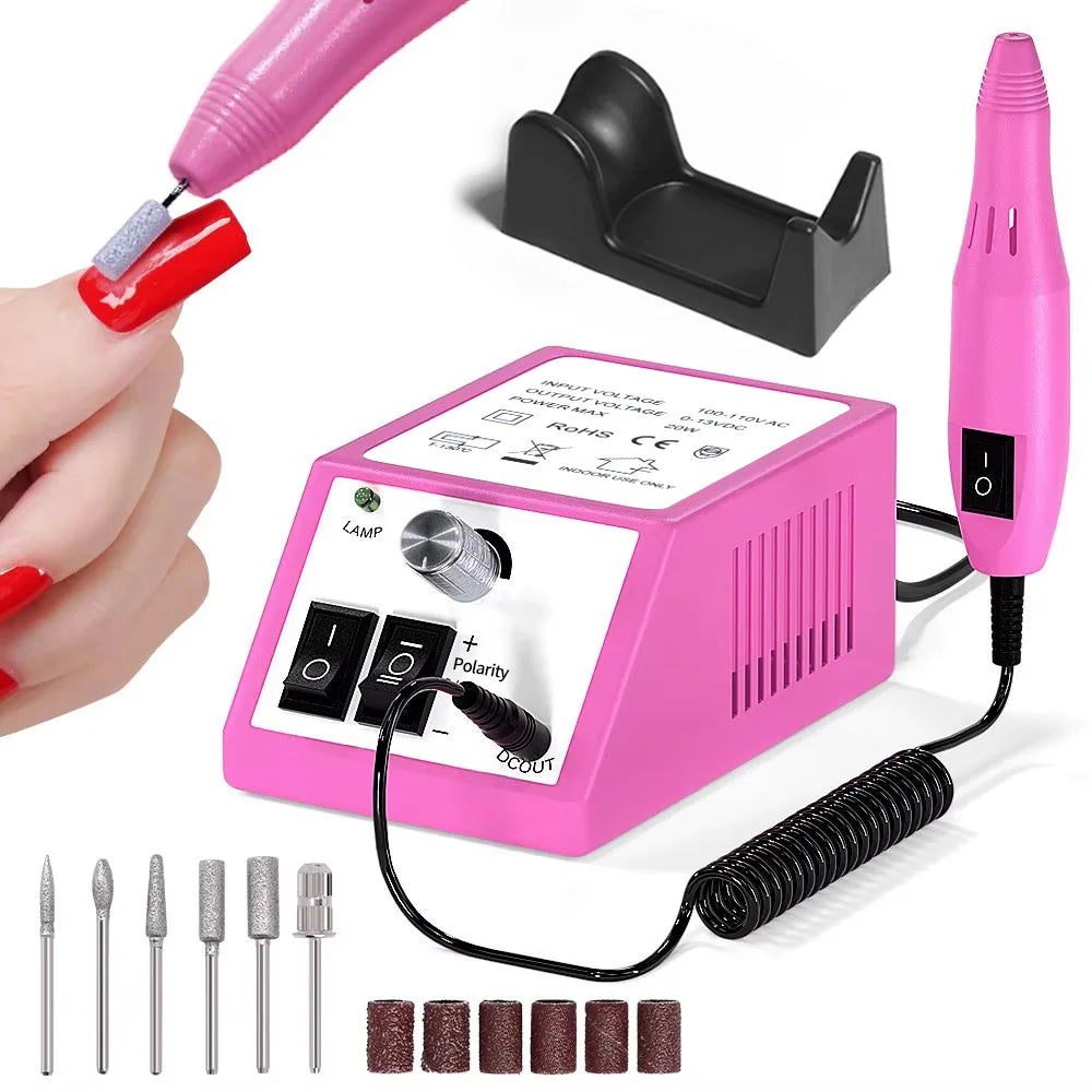 Professional Electric Nail Drill Machine Set | Nail Art Tool