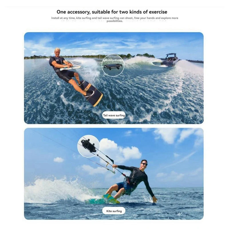 Insta360 X4 Towline Bracket – Watersports Third-Person Surf View Peaceful Pleasures Health and Wellness