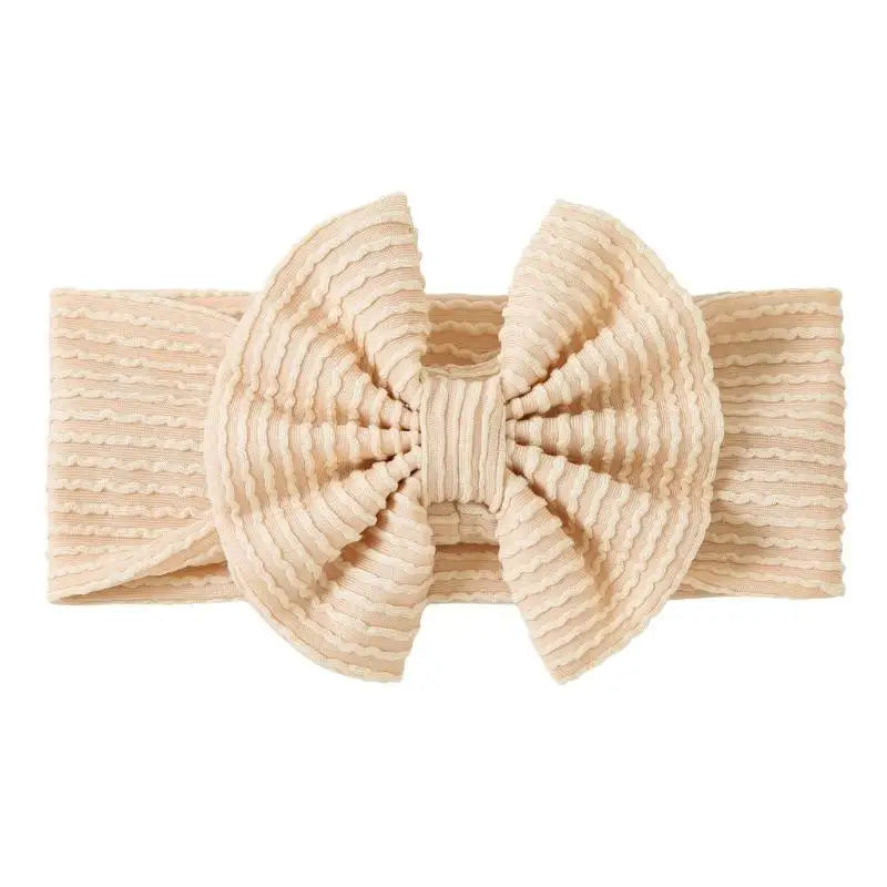Soft Nylon Baby Bow Headbands – Newborn to Toddler Girls