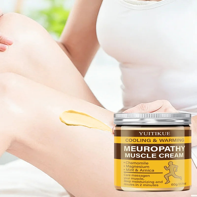 YUITIKUE Neuropathy Muscle Cream | Magnesium Arnica Mint Relief Muscle Relief Cream Peaceful Pleasures Health and Wellness