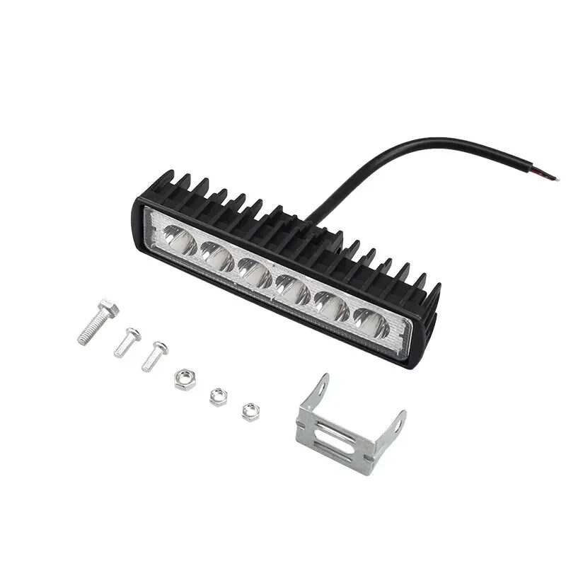 6 LED Car Work Light High Bright Spotlight Universal Offroad Automobile Truck Driving Fog Headlights DRL Driving Lamp 12V Peaceful Pleasures Health and Wellness