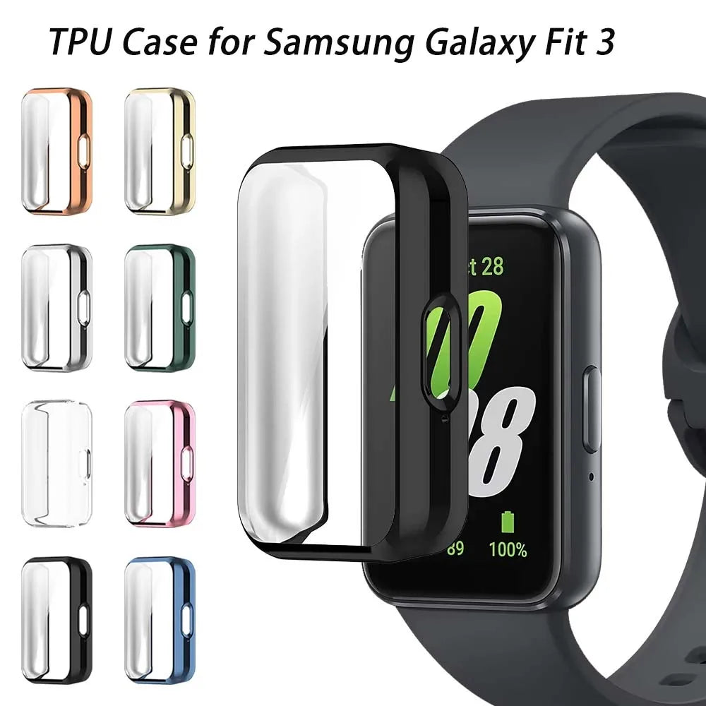 Samsung Galaxy Fit 3 TPU Screen Protector Case Full Cover Peaceful Pleasures Health and Wellness