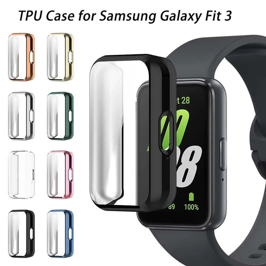Samsung Galaxy Fit 3 TPU Screen Protector Case Full Cover Peaceful Pleasures Health and Wellness