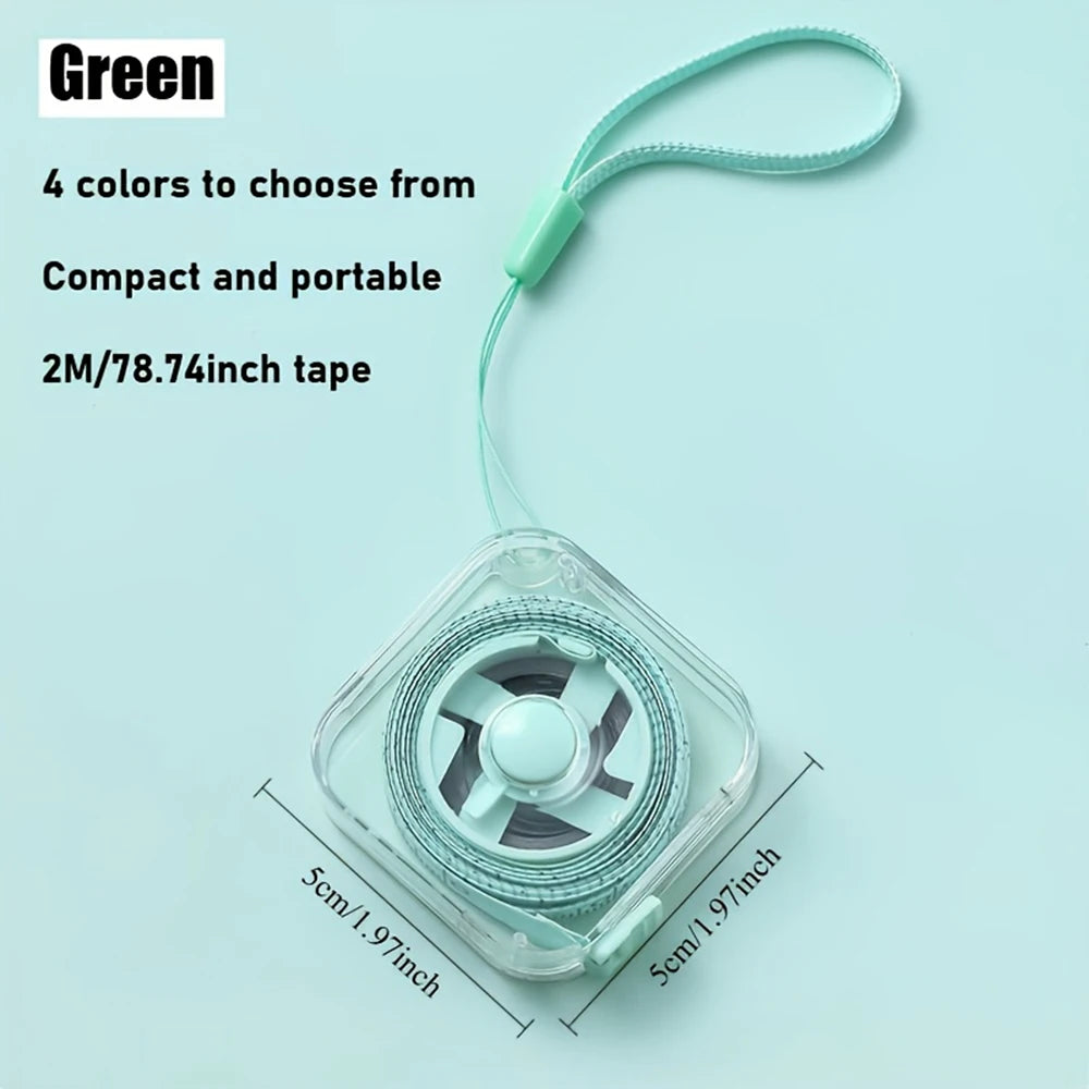 2-meter 6-foot Mini Soft Tape Measure Portable Extendable Locking