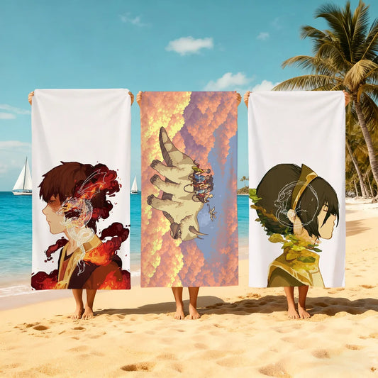Legend of Korra Quick-Dry Beach Towel | Pool, Gym & Travel Quick-Dry Beach Towel Peaceful Pleasures Health and Wellness