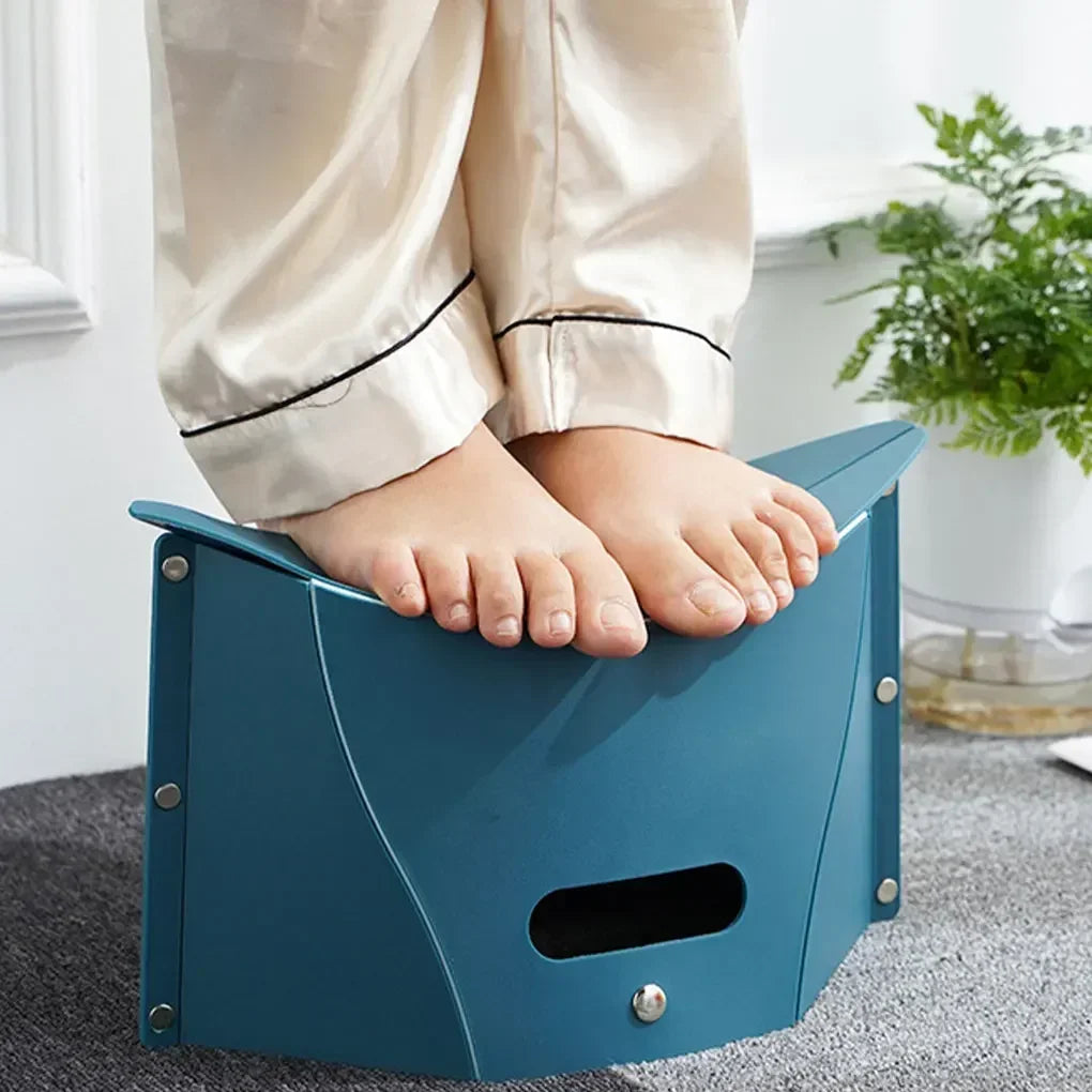 Multi Function Portable Folding Stool Non Slip Plastic Chair Outdoor Camping Fishing Card Folding Shrink Hand Basket Step Stool Peaceful Pleasures Health and Wellness