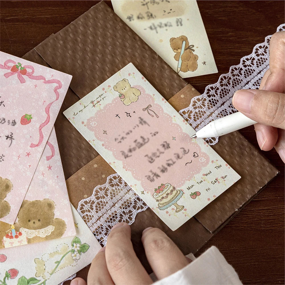 Combination Note Cute Fairy Tale Student Message Memo Can Be Used As