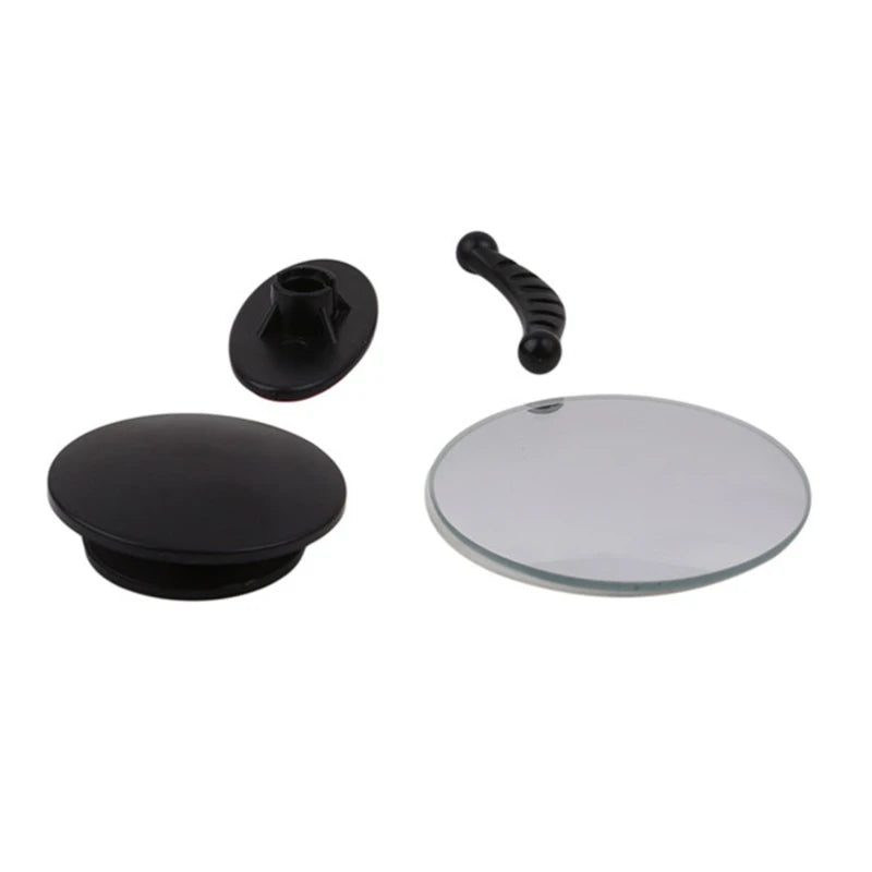 Durable Adjustable Blind Spot Mirror Car Auxiliary Rearview Convex Mirror Round Frame Wide Angle Mirrors Car Reverse Peaceful Pleasures Health and Wellness