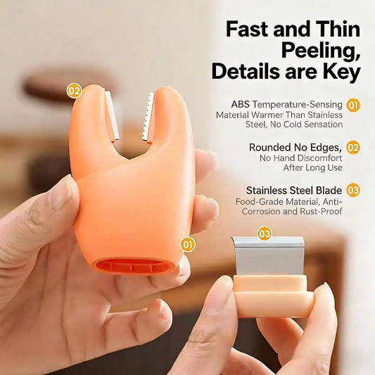 2-in-1 Garlic Peeler & Veggie Tool with Non-Slip Grip | HELTC Garlic Peeler Tool Peaceful Pleasures Health and Wellness
