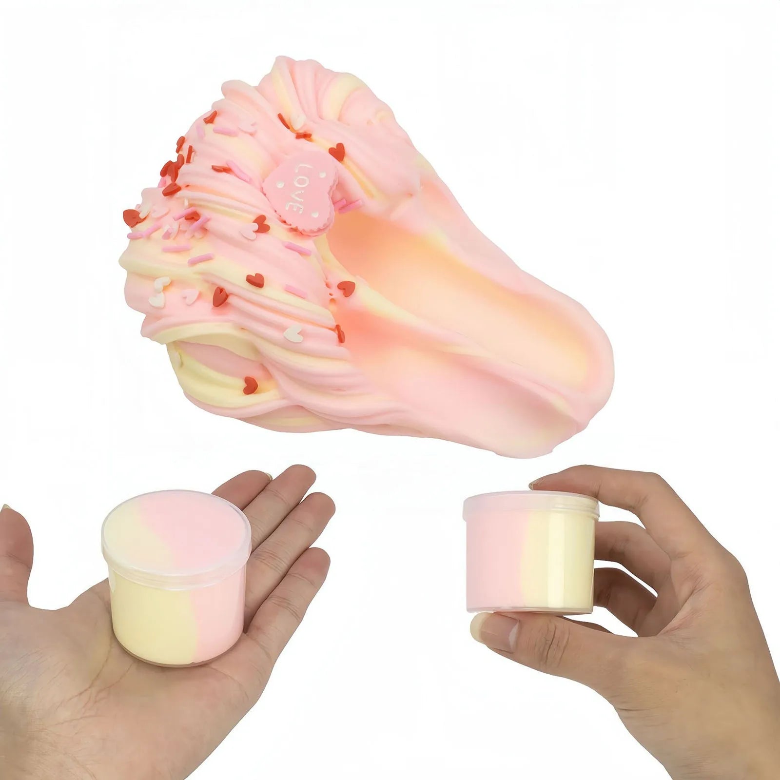 DIY Butter Slime Fruit Kit Soft Non-sticky Cloud Slime Scented Toy Kids Gift 70ml Relieve Pressure Education Rainbow Slime Craft Peaceful Pleasures Health and Wellness