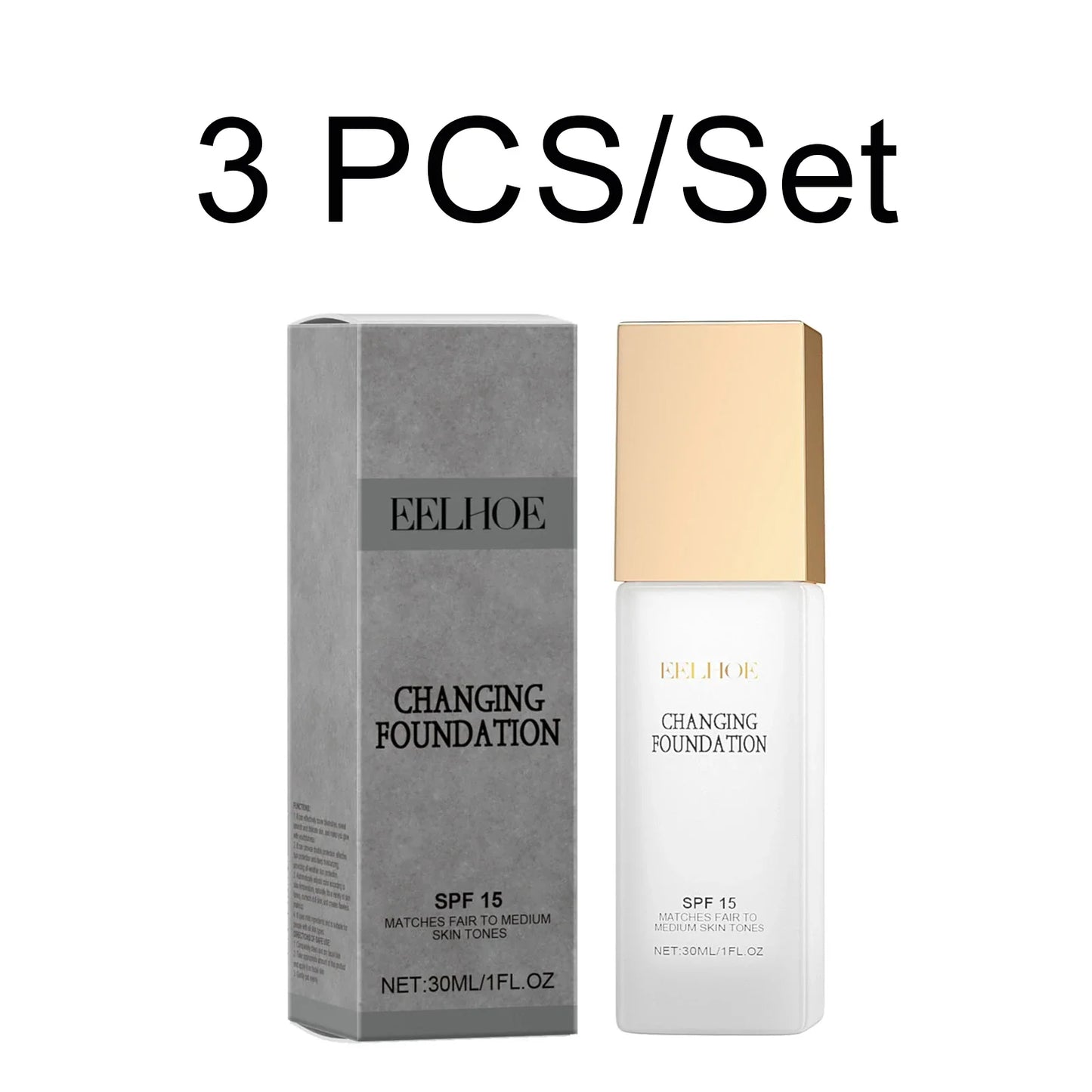 Colour Changing Foundation SPF 15 | Full Coverage 30ml
