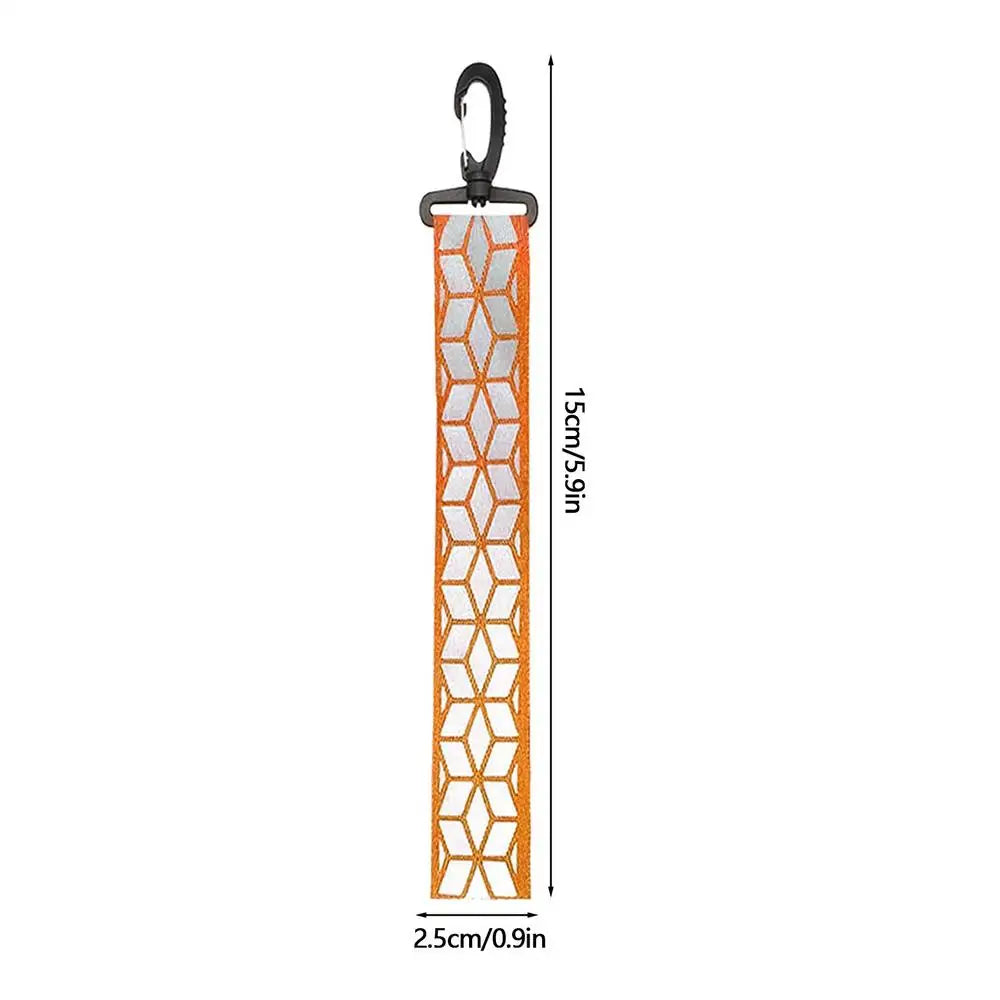 Reflective Safety Pendant Lightweight 360 Degree High-Visibility For Backpack & Keychain Outdoor Night Running Cycling Hiking Peaceful Pleasures Health and Wellness 1PC orange