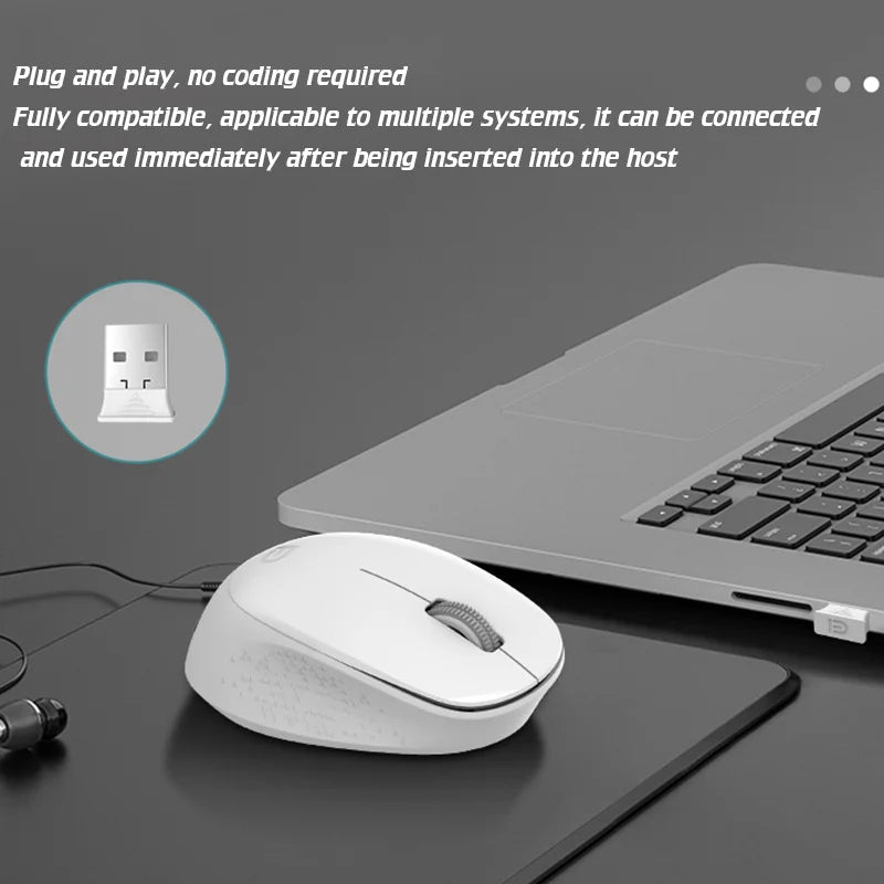 Wireless Mouse Silent mouse For Office Library, Portable Computer Mice with USB Receiver, ergonomic wireless mouse for laptop,PC Peaceful Pleasures Health and Wellness