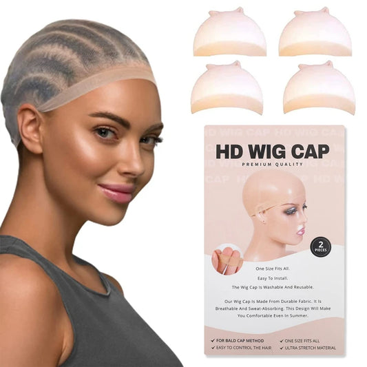 HD Invisible Wig Cap – Ultra-Thin Nylon Stocking Cap for Lace Wigs Wig Cap Peaceful Pleasures Health and Wellness