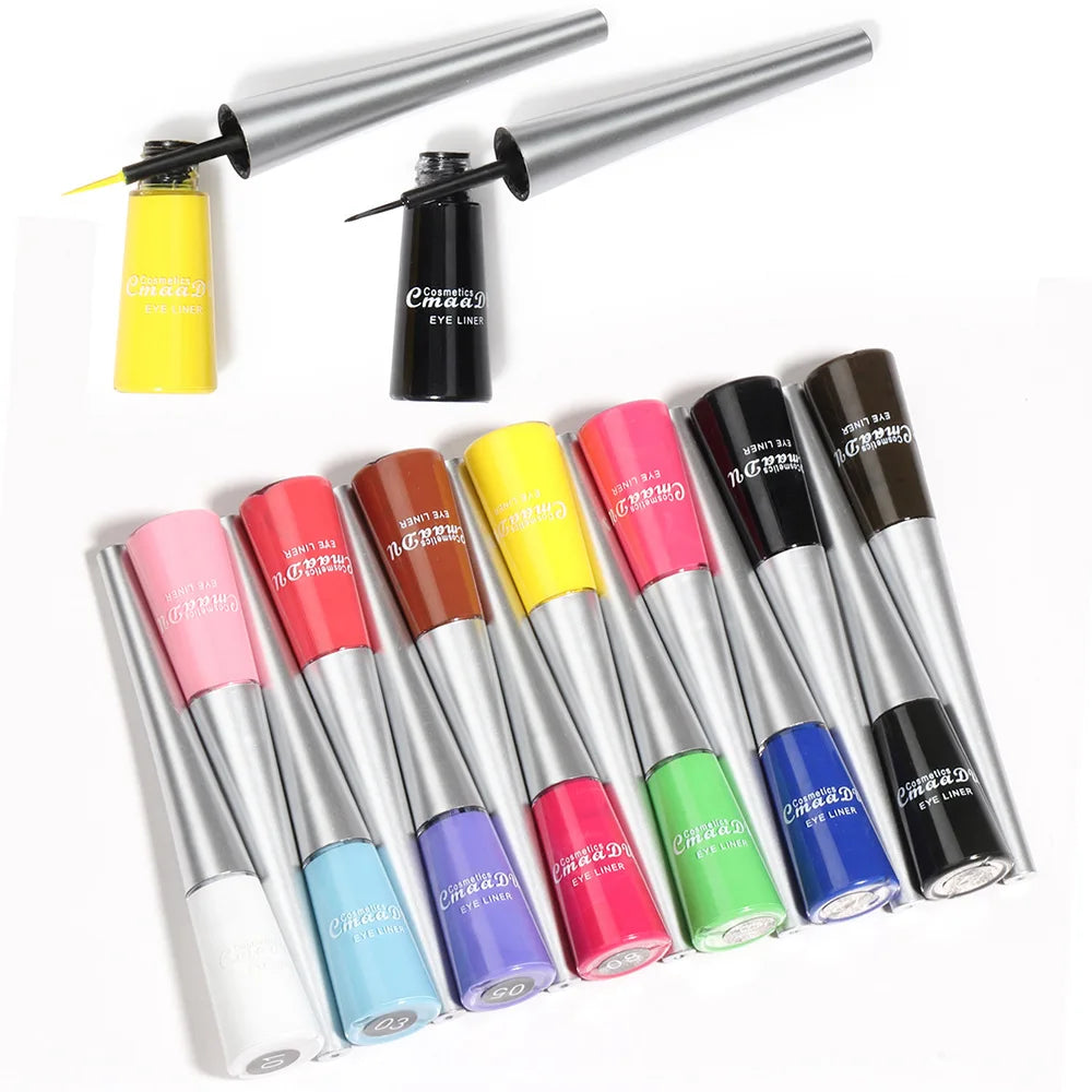 CmaaDU 14-Color Waterproof Liquid Eyeliner Set – Long-Lasting