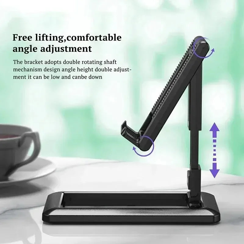 Adjustable Foldable Phone & Tablet Stand – Universal Desk Holder