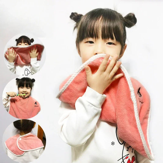 Kids Soft Cotton Bibs & Face Towels | Cartoon, Ages 1–8 Kids Bibs & Towels Peaceful Pleasures Health and Wellness