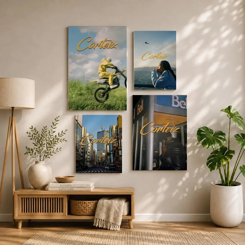 Fashion C-CorteizS Poster HD Self Adhesive Waterproof Wall Art Ideal for Home Office Dorm Bedroom Great Gift Peaceful Pleasures Health and Wellness