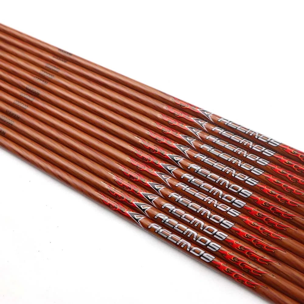 ID Wood Carbon Arrow Shaft Spine 400 450 500 600 700 Wooden Skin