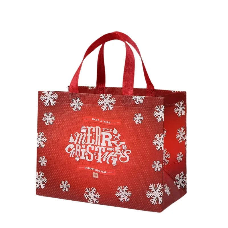 Christmas Gift Bags | Santa Elk Snowman Non-Woven Tote