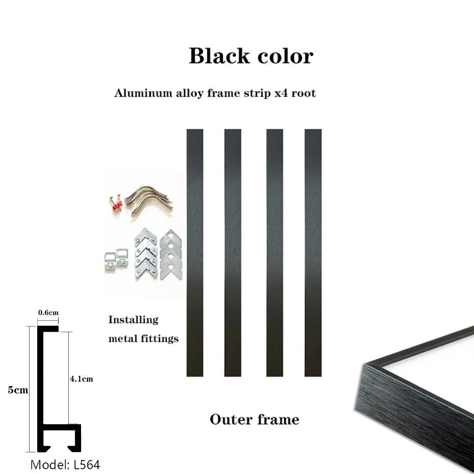 Customized Metal Aluminum Alloy Canvas Frame Dedicated Link 70x140cm 80x160cm 100x100cm Various Large And Small Sizes Availabl Peaceful Pleasures Health and Wellness Customized