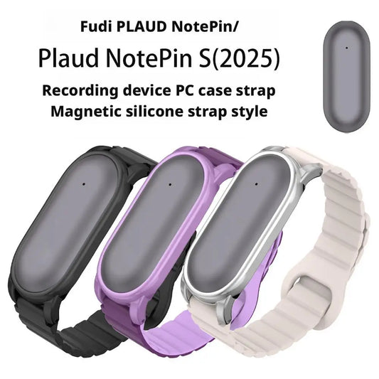 For PLAUD NotePin/NotePin S Recording Device PC Case Strap Magnetic Silicone Strap Replacement Case Accessories Peaceful Pleasures Health and Wellness