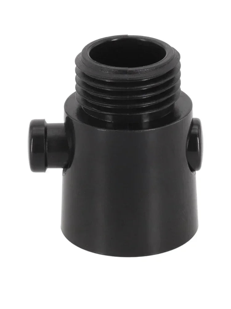Shower Head Water Stop Valve Button Switch | ABS Black