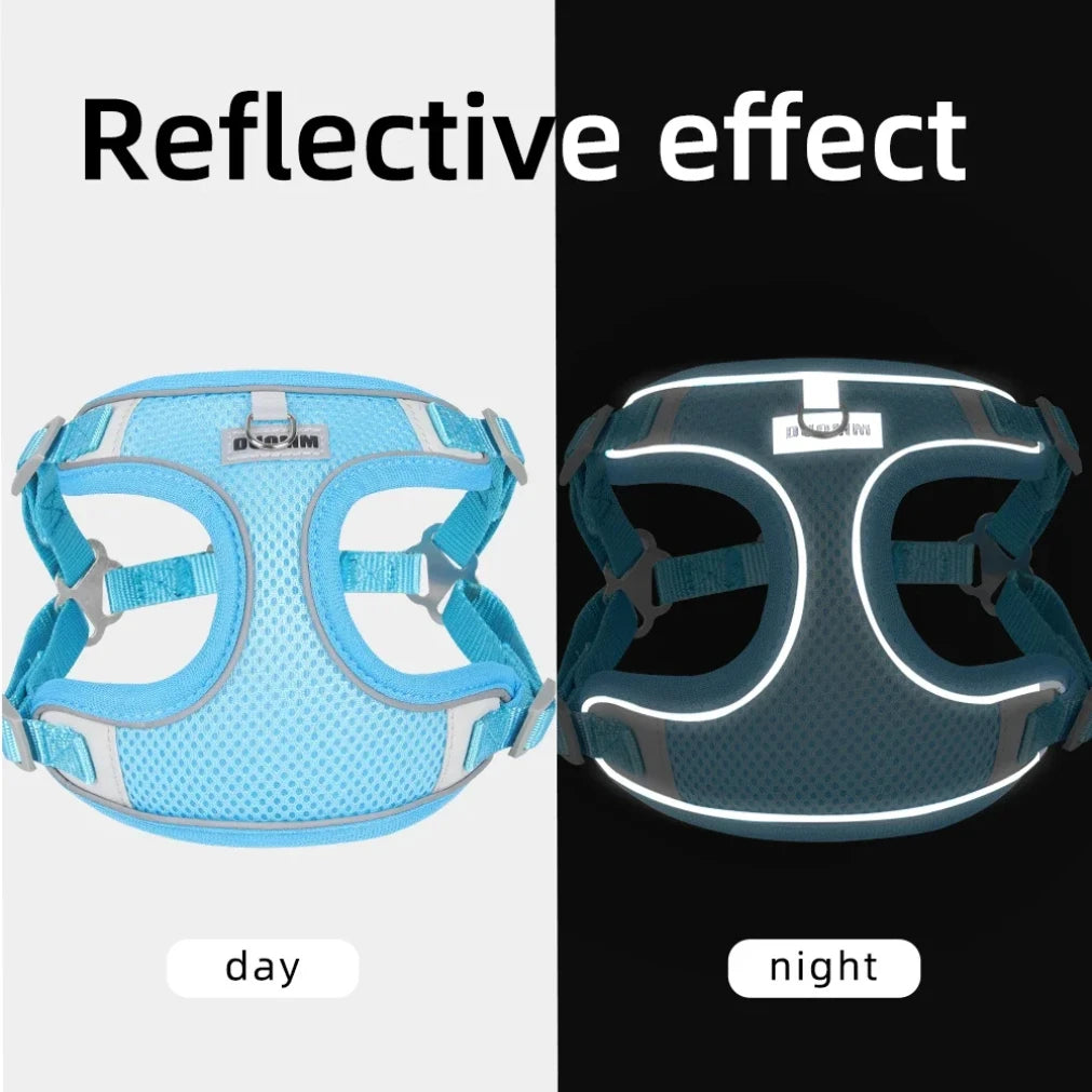 Reflective Dog Harness & Leash Set – Small & Medium Pets
