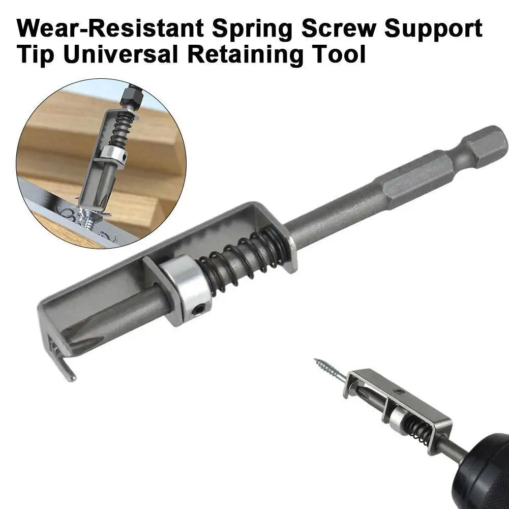Spring Loaded Screw Holder Bit, Anti-Drop Screwdriver Accessory, Wear-Resistant Positioning Bit for Electricians Mechanics DIY Peaceful Pleasures Health and Wellness